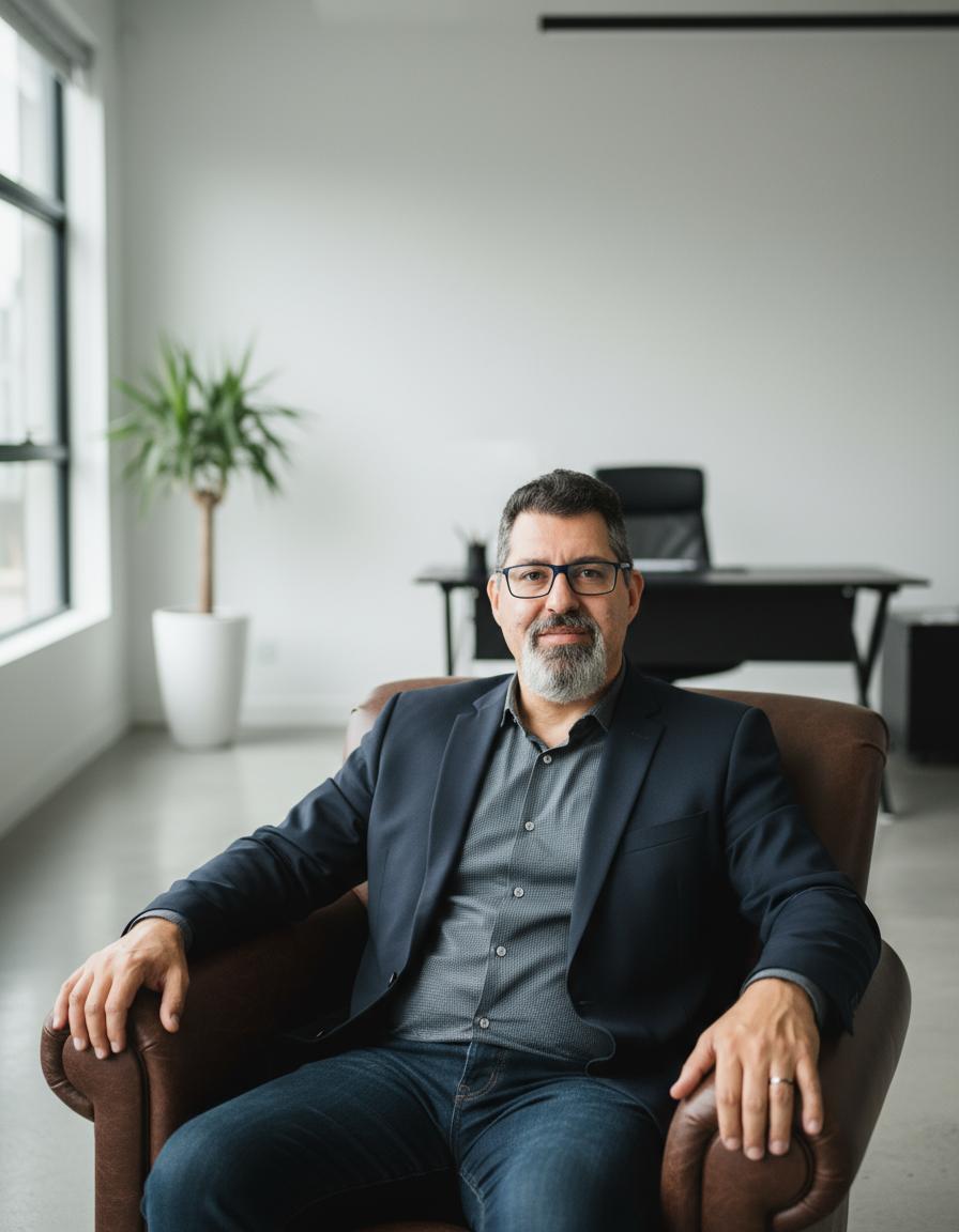 Dr. José Eduardo D’Agostini em seu consultório